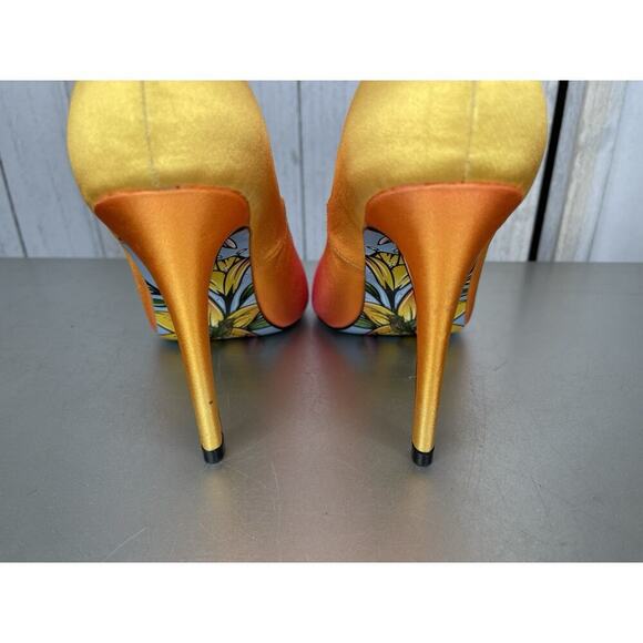 Taylor Says (Reeve) Ombre Pink Orange Yellow Stiletto High Heels Size 8 - Picture 5 of 7